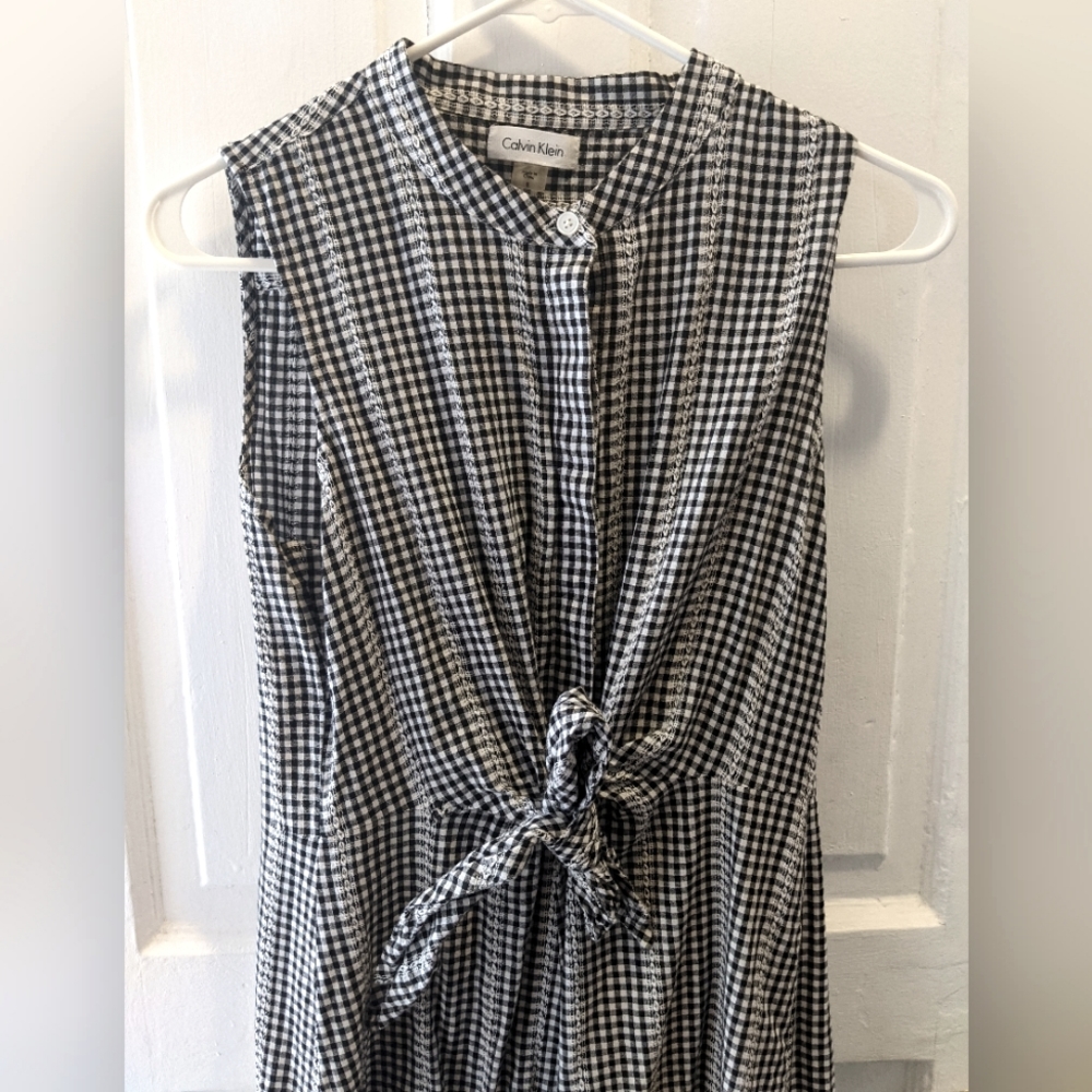 Gingham Calvin Klein Dress Size 8